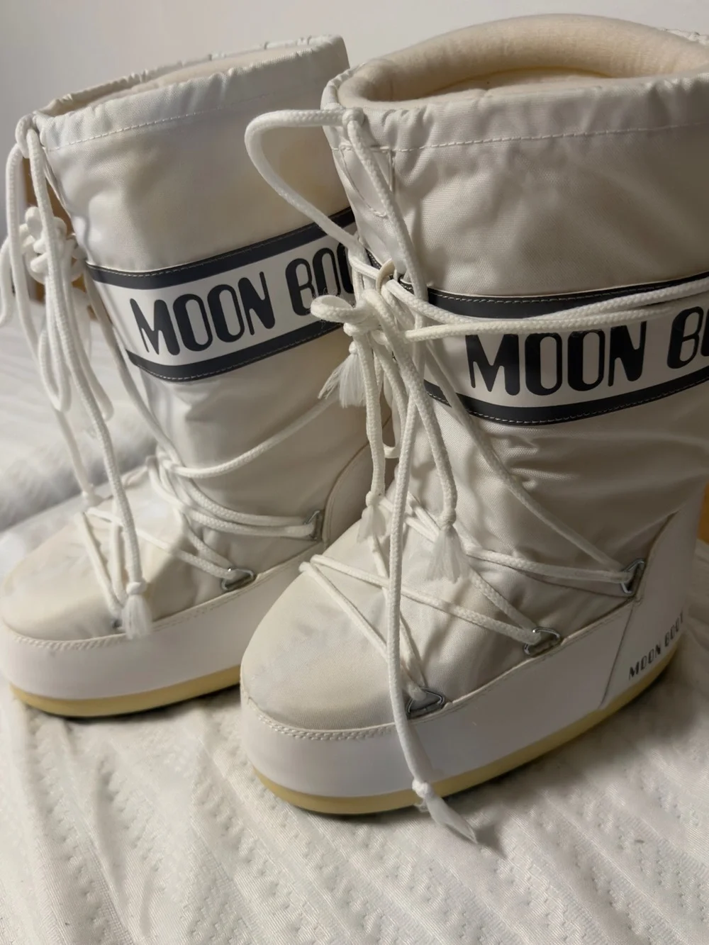Moon Boot Women's White Winter Snow Boots